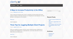 Desktop Screenshot of blog.myclientspot.com